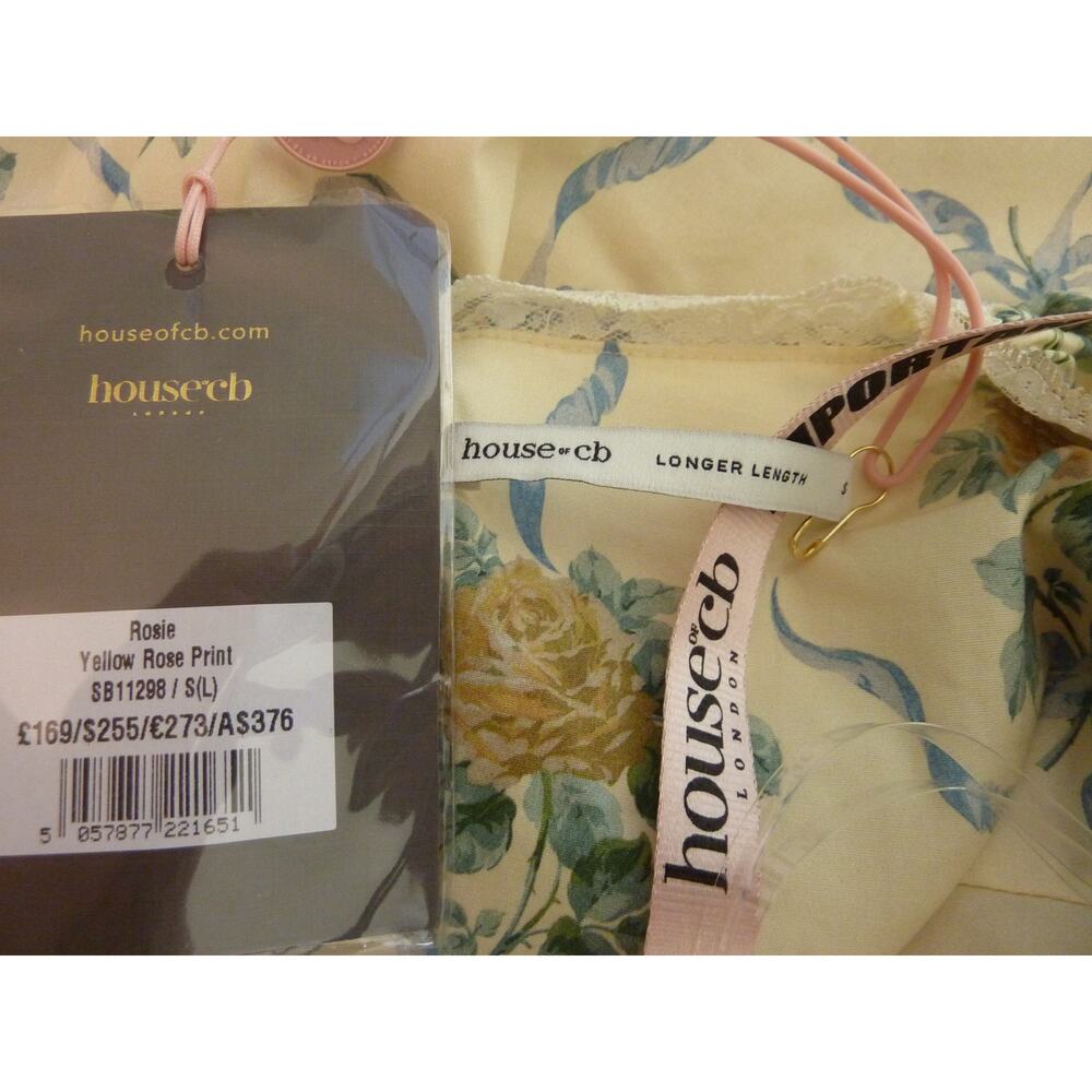 NWT House of CB Rosie Floral Dress Size S Rosie Puff Sleeve Cotton Mini Sundress - Picture 8 of 9